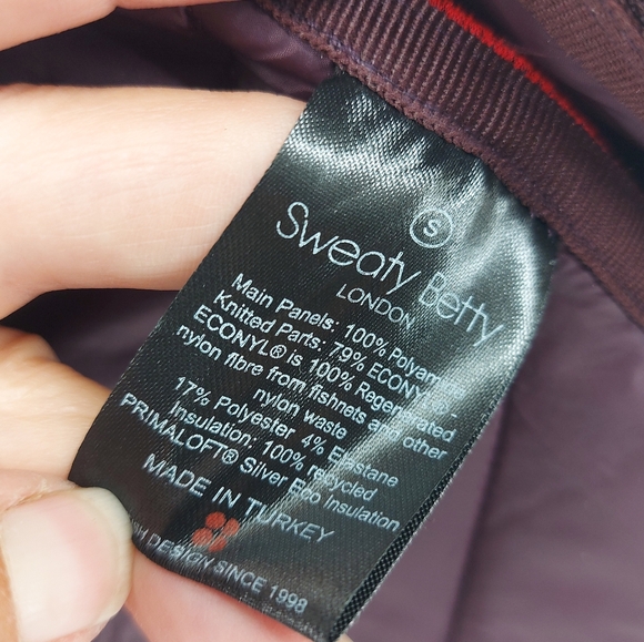 Sweaty Betty Speedy Seamless Running Jacket Burgandy Size Small - Picture 7 of 9